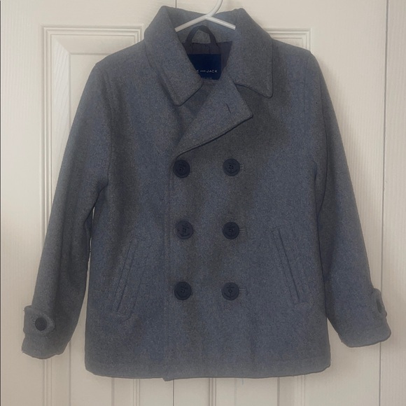Boys Janie and Jack wool Pea Coat - Picture 1 of 5
